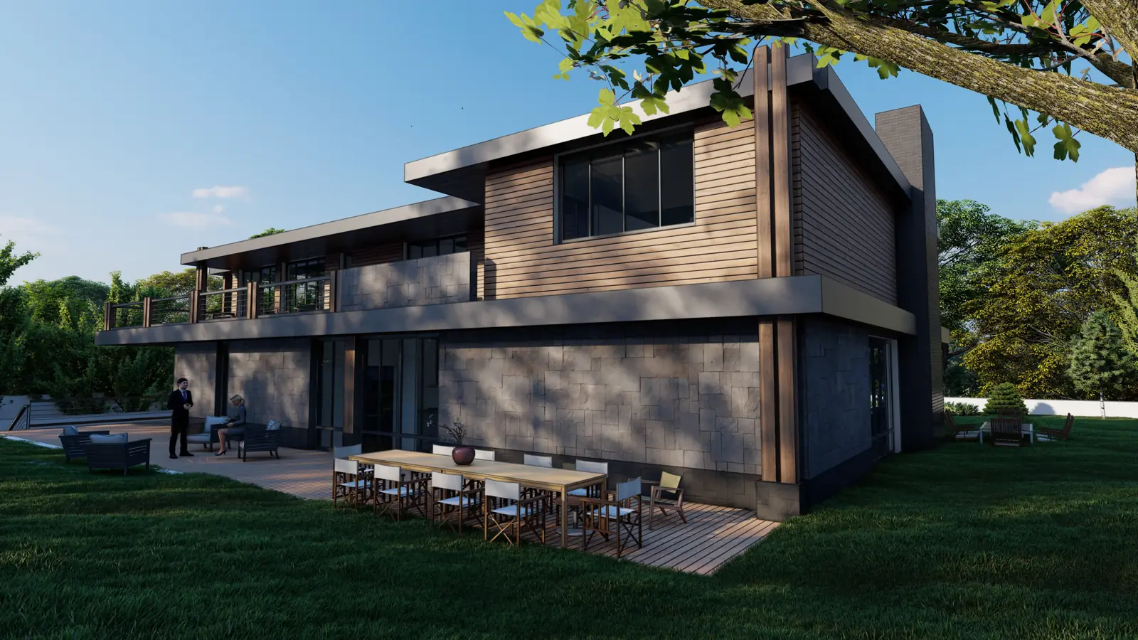 Maison contemporaine bois à Rueil-Malmaison, DSA Architectes