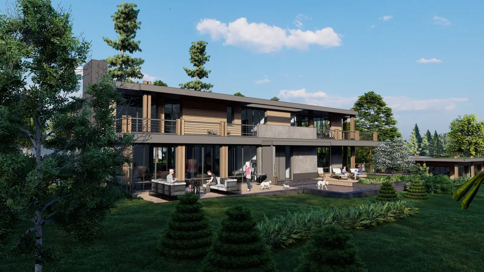 Maison contemporaine bois à Rueil-Malmaison, DSA Architectes (2)
