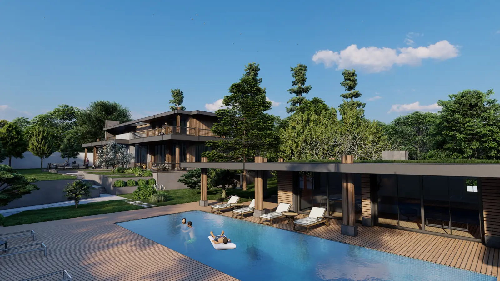 Maison contemporaine bois à Rueil-Malmaison, DSA Architectes (3)